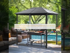Des gazebos en aluminium à toit dur élégants et robustes: votre escapade en plein air toute l'année